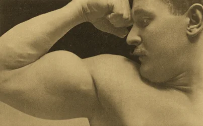Eugen Sandow, en pose clásica grecorromana, c.1894